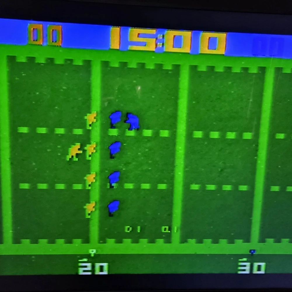 VTG Super Challenge Football Atari‎ 2600 Game M Network Mattel 1982 Tested...